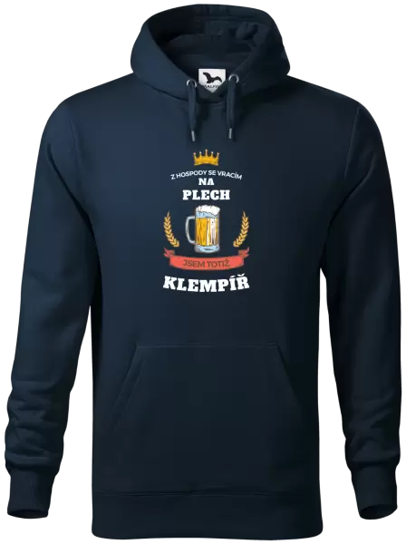 Pánská mikina Z hospody se vracím - Klempíř