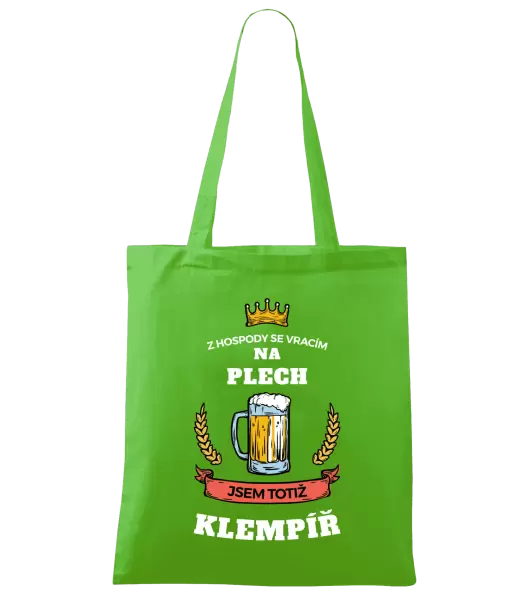 Látková taška Z hospody se vracím - Klempíř