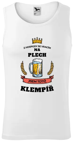 Pánské tílko Z hospody se vracím - Klempíř