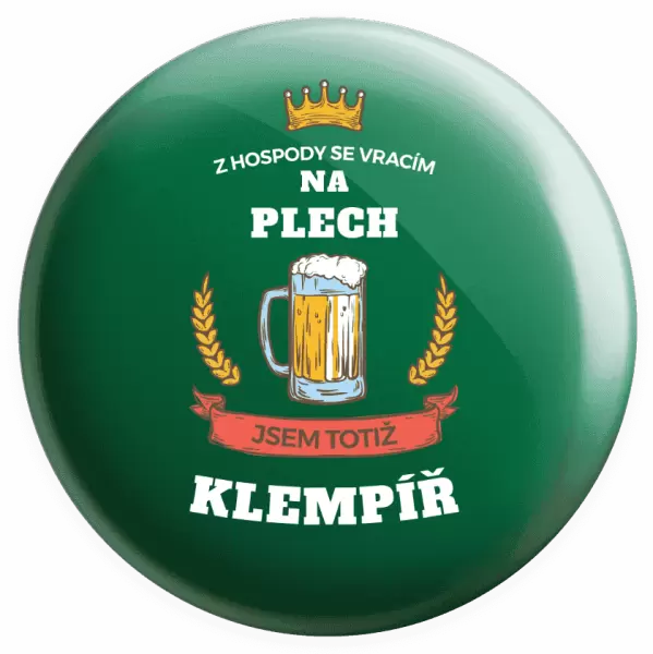 Placka Z hospody se vracím - Klempíř
