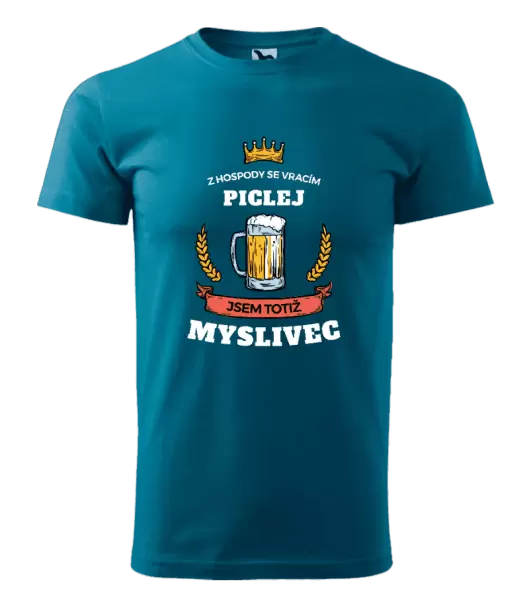 Pánské tričko Z hospody se vracím - Myslivec