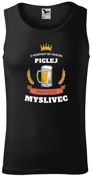 Pánské tílko Z hospody se vracím - Myslivec
