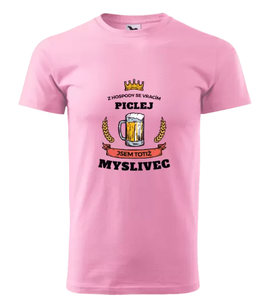 Pánské tričko Z hospody se vracím - Myslivec