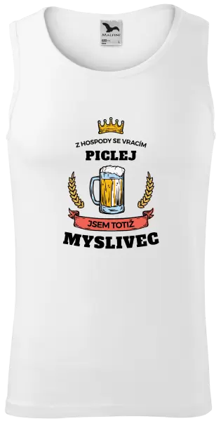 Pánské tílko Z hospody se vracím - Myslivec