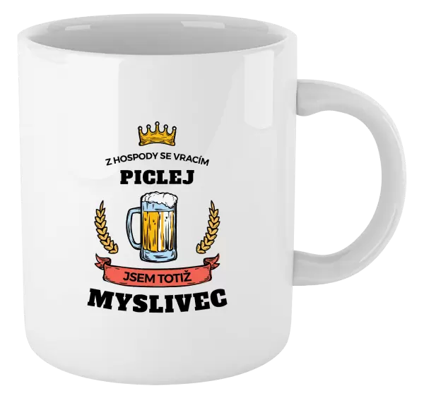 Hrnek Z hospody se vracím - Myslivec