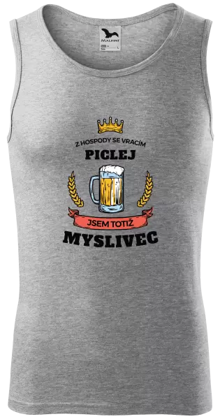 Pánské tílko Z hospody se vracím - Myslivec