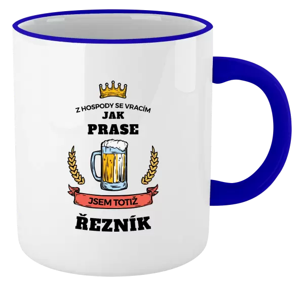 Hrnek Z hospody se vracím - Řezník
