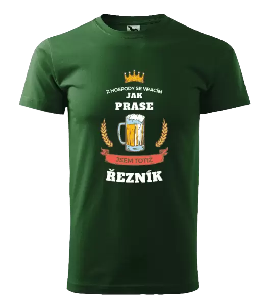 Pánské tričko Z hospody se vracím - Řezník