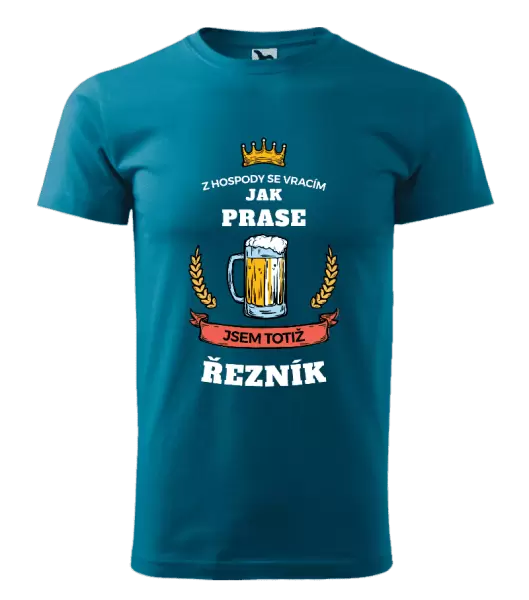 Pánské tričko Z hospody se vracím - Řezník