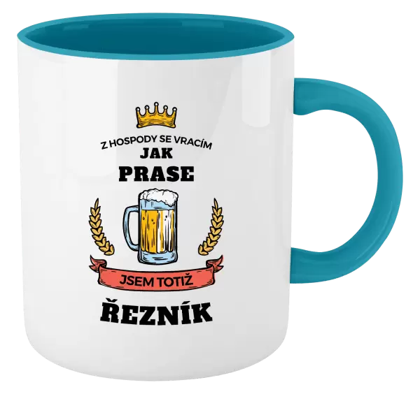 Hrnek Z hospody se vracím - Řezník