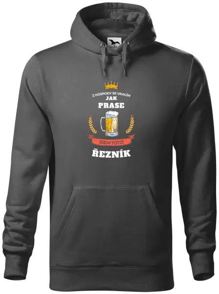 Pánská mikina Z hospody se vracím - Řezník