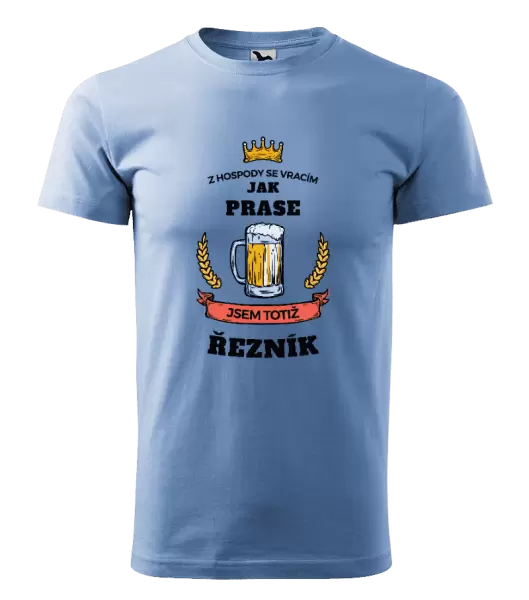 Pánské tričko Z hospody se vracím - Řezník