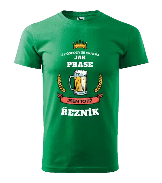 Pánské tričko Z hospody se vracím - Řezník