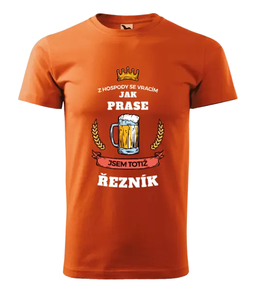 Pánské tričko Z hospody se vracím - Řezník