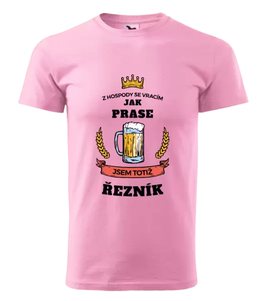 Pánské tričko Z hospody se vracím - Řezník