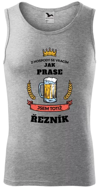Pánské tílko Z hospody se vracím - Řezník