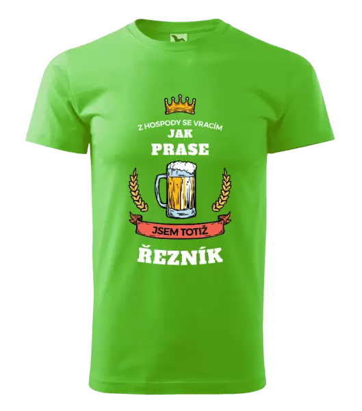 Pánské tričko Z hospody se vracím - Řezník