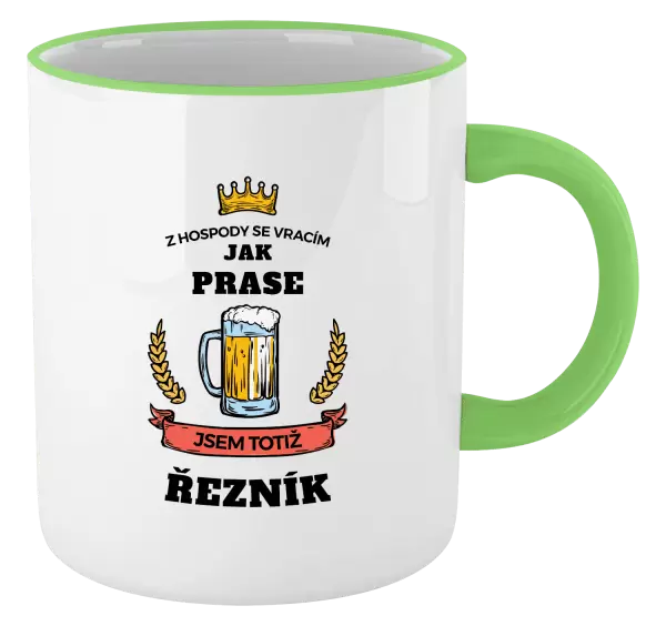 Hrnek Z hospody se vracím - Řezník