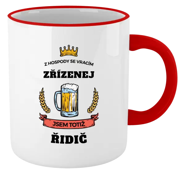 Hrnek Z hospody se vracím - Řidič