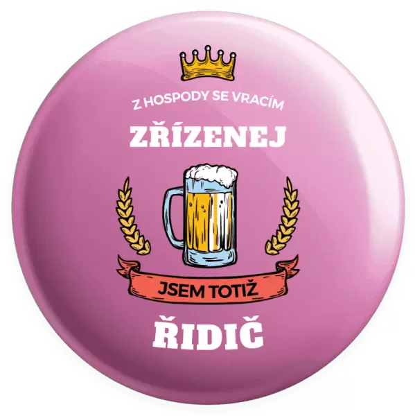 Placka Z hospody se vracím - Řidič