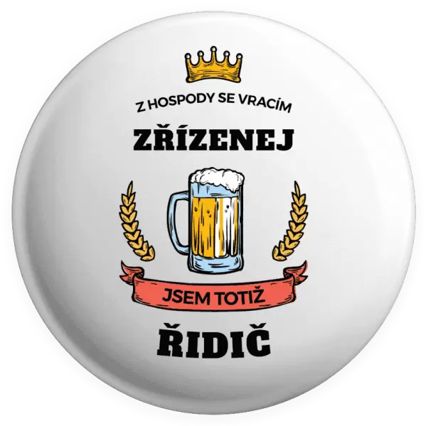 Placka Z hospody se vracím - Řidič