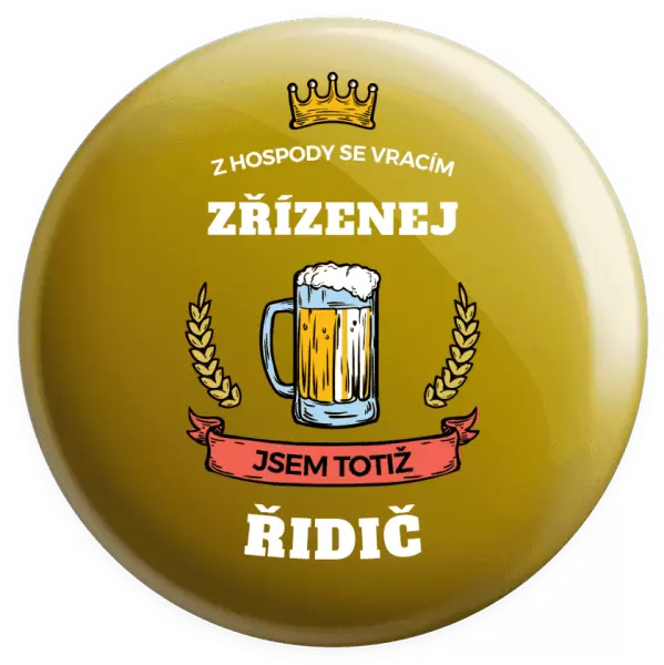 Placka Z hospody se vracím - Řidič