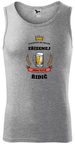 Pánské tílko Z hospody se vracím - Řidič