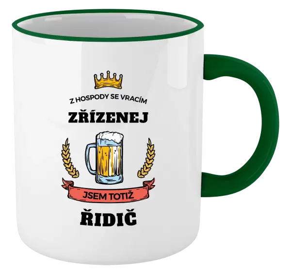 Hrnek Z hospody se vracím - Řidič