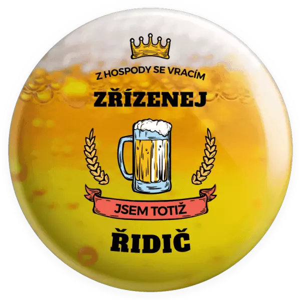 Placka Z hospody se vracím - Řidič