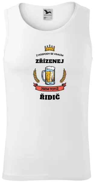 Pánské tílko Z hospody se vracím - Řidič