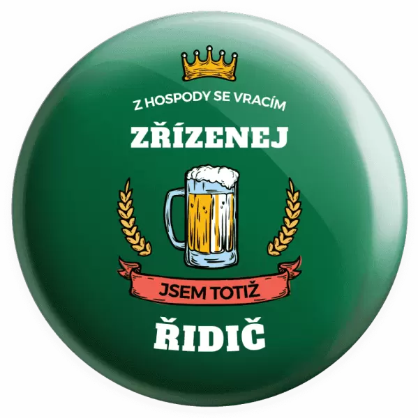 Placka Z hospody se vracím - Řidič