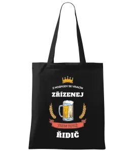 Látková taška Z hospody se vracím - Řidič