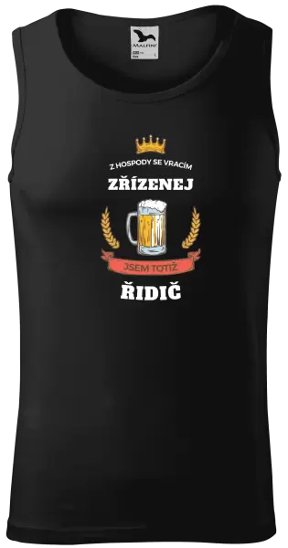 Pánské tílko Z hospody se vracím - Řidič