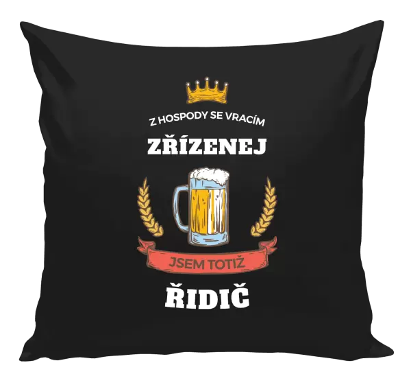 Polštář Z hospody se vracím - Řidič