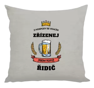 Polštář Z hospody se vracím - Řidič