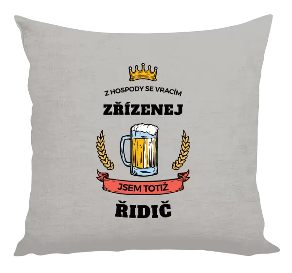 Polštář Z hospody se vracím - Řidič