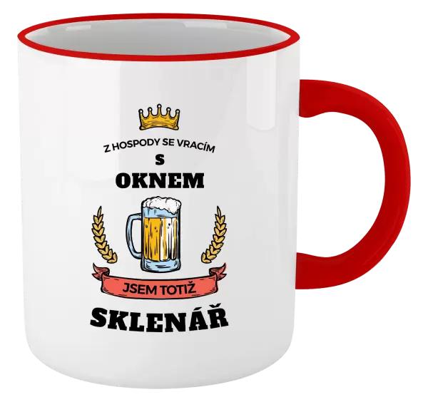 Hrnek Z hospody se vracím - Sklenář