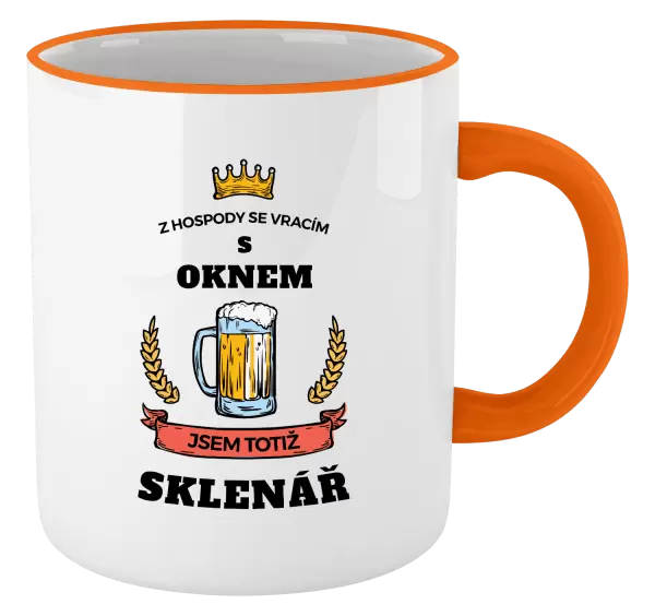Hrnek Z hospody se vracím - Sklenář