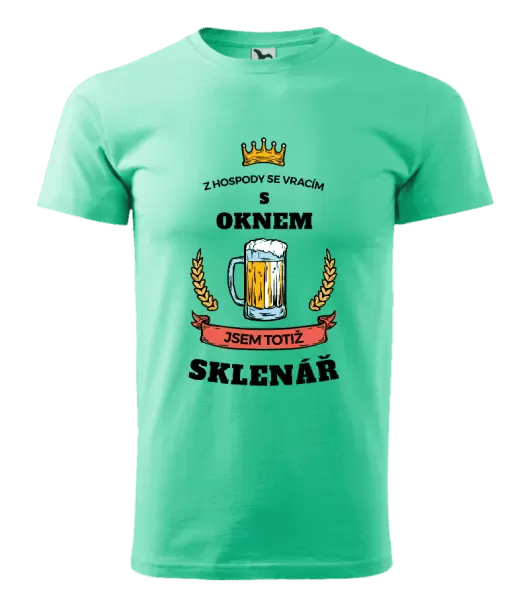 Pánské tričko Z hospody se vracím - Sklenář