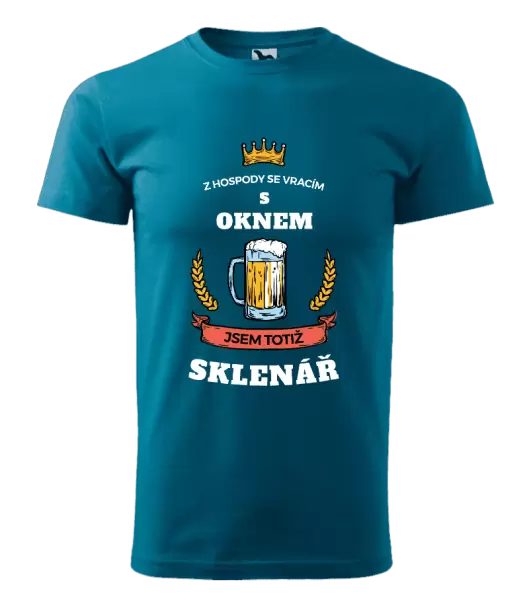 Pánské tričko Z hospody se vracím - Sklenář