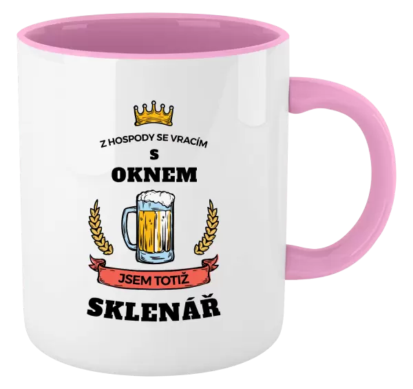 Hrnek Z hospody se vracím - Sklenář