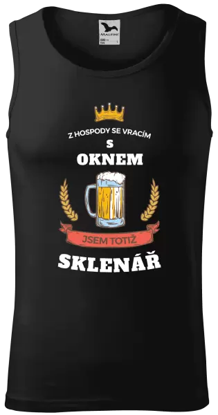 Pánské tílko Z hospody se vracím - Sklenář