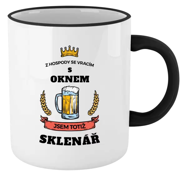 Hrnek Z hospody se vracím - Sklenář