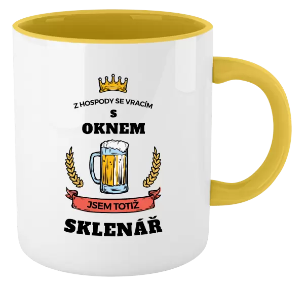 Hrnek Z hospody se vracím - Sklenář