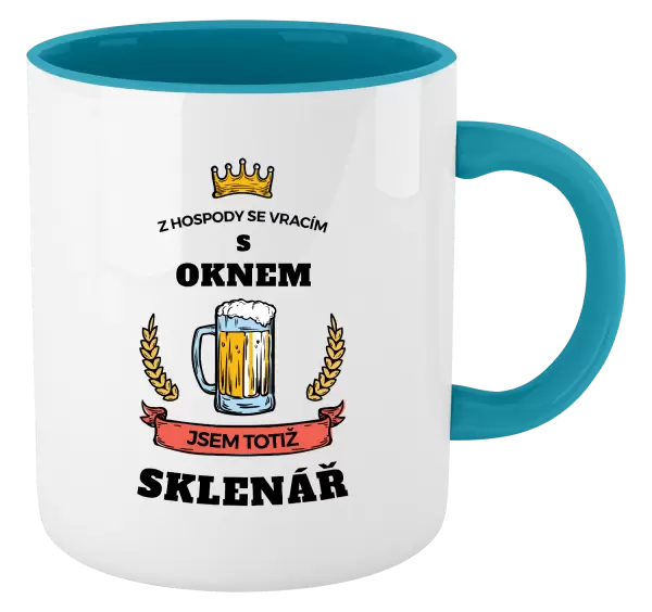 Hrnek Z hospody se vracím - Sklenář