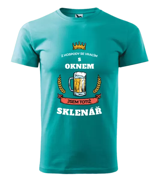 Pánské tričko Z hospody se vracím - Sklenář