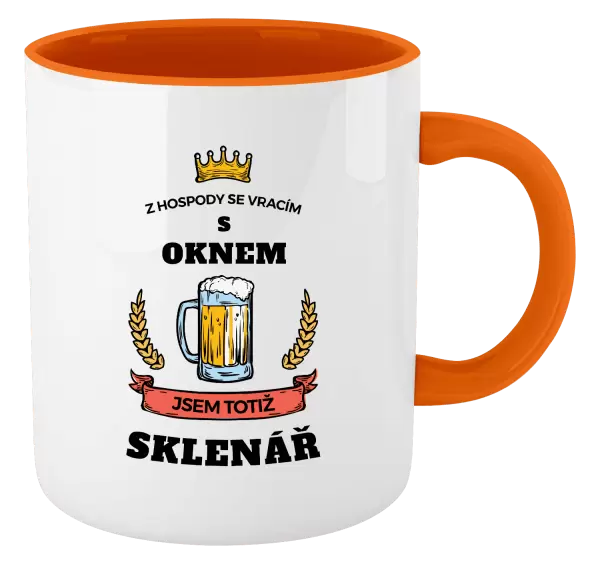 Hrnek Z hospody se vracím - Sklenář