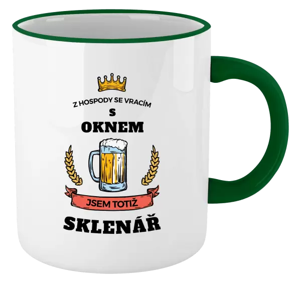 Hrnek Z hospody se vracím - Sklenář