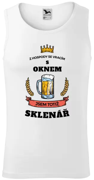 Pánské tílko Z hospody se vracím - Sklenář