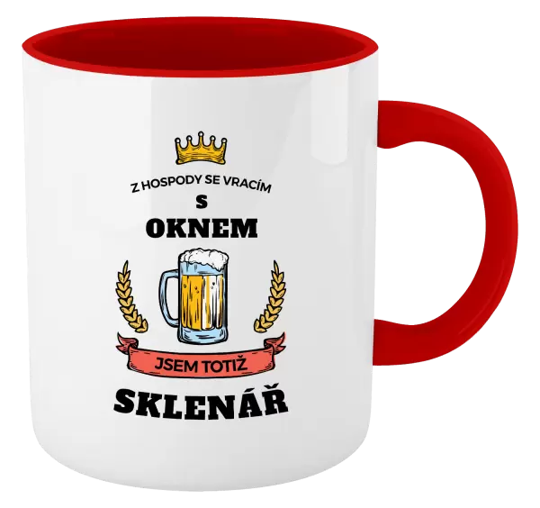 Hrnek Z hospody se vracím - Sklenář